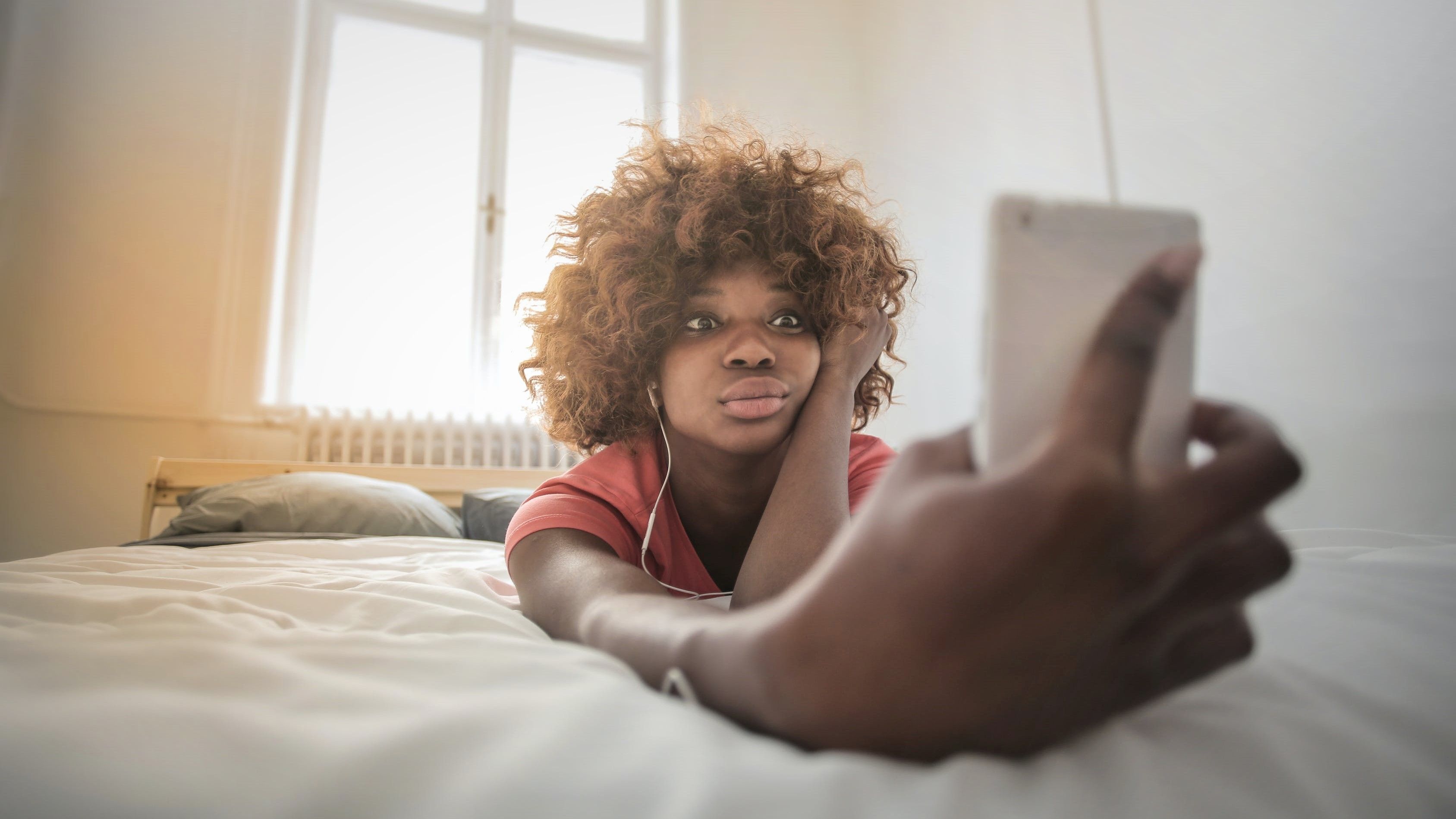 Woman Using Her Phone