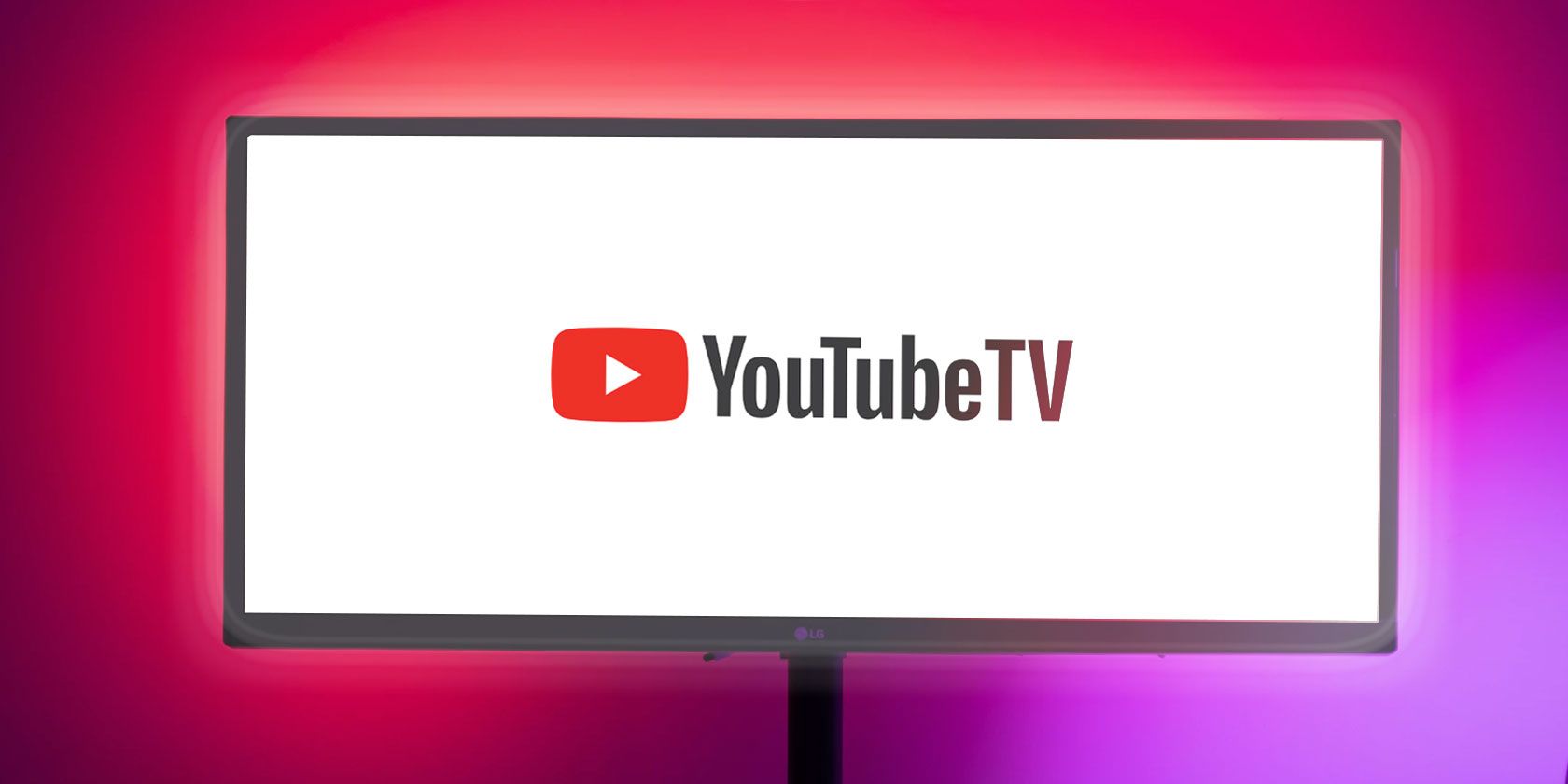 logotipo do youtube tv na tela