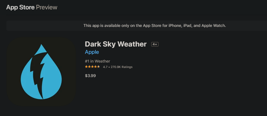 Dark Sky iPhone Paid