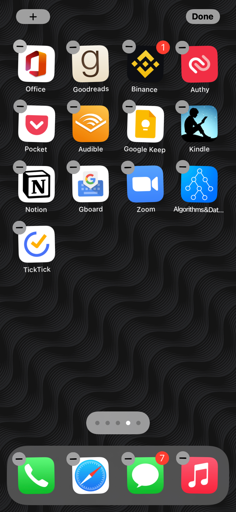 Jiggle mode in iOS
