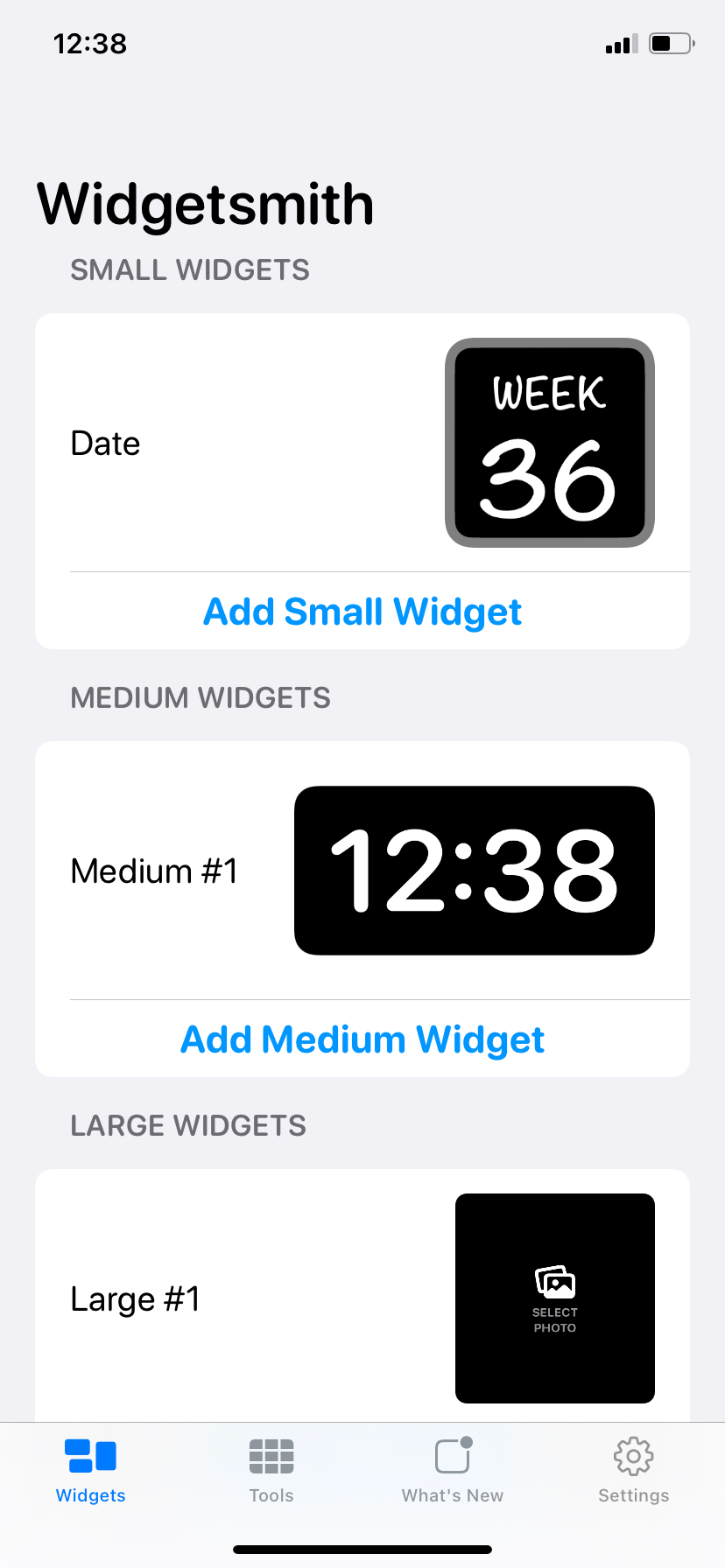 How to add the widget