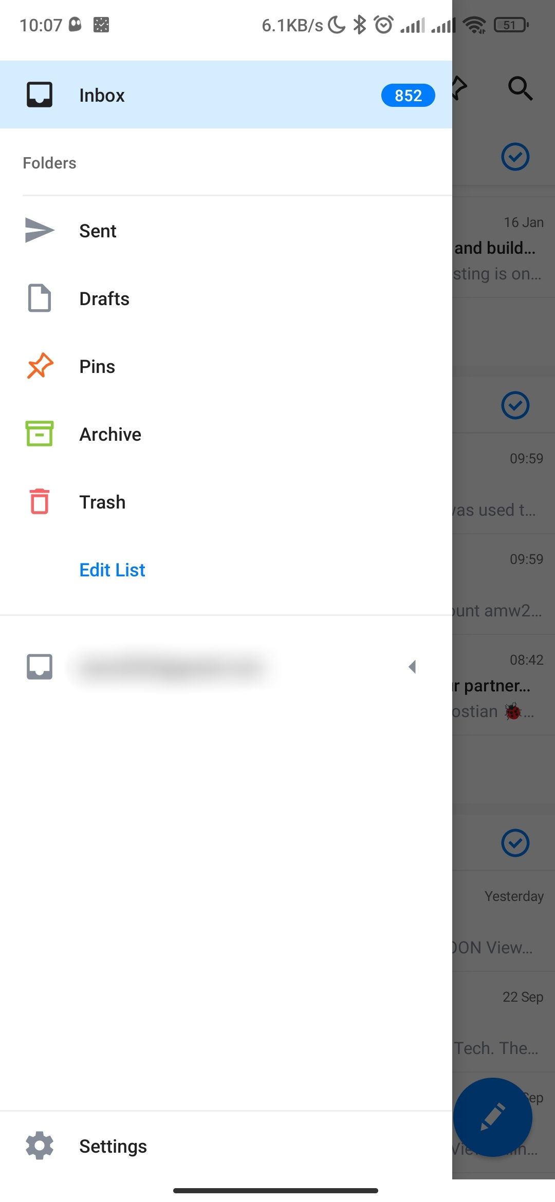 the best email app for android
