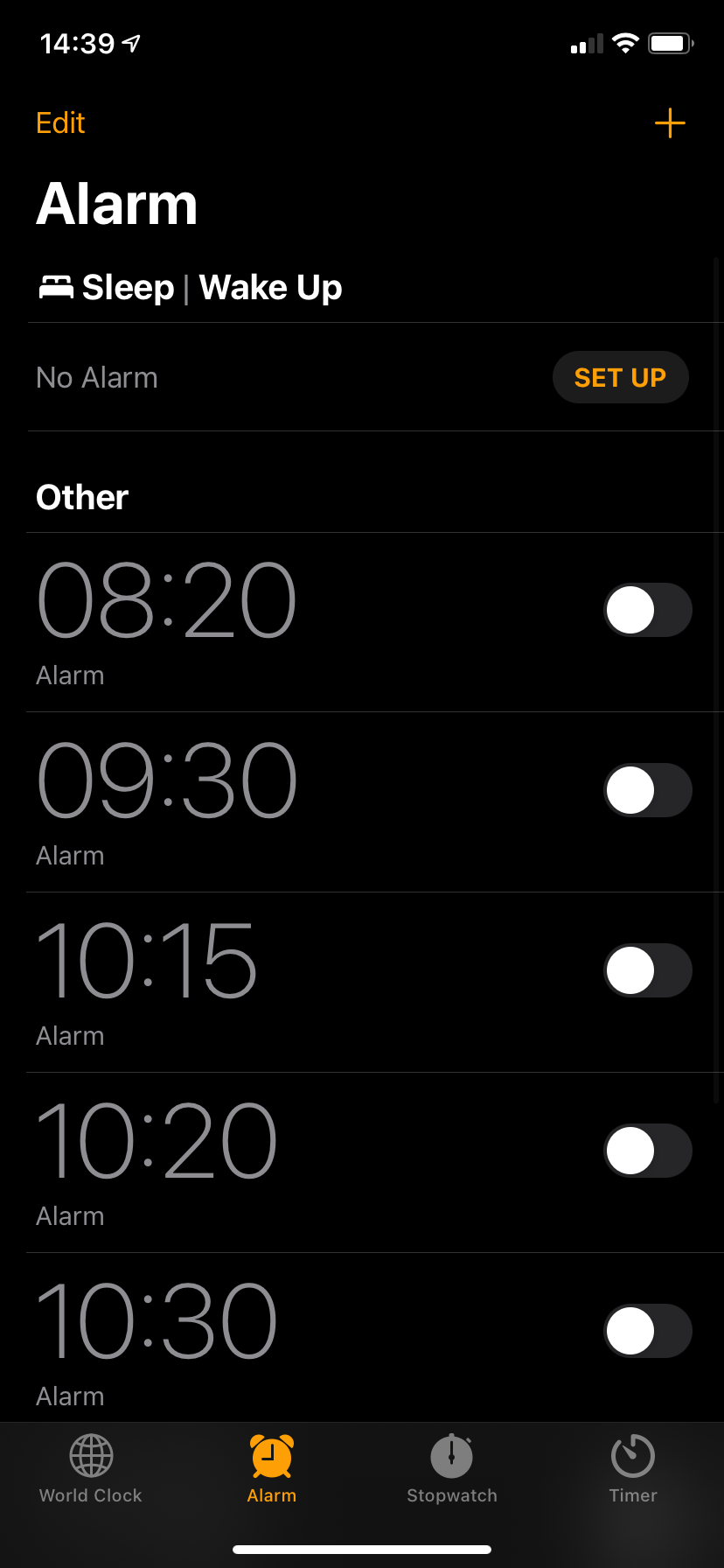 iPhone Alarms