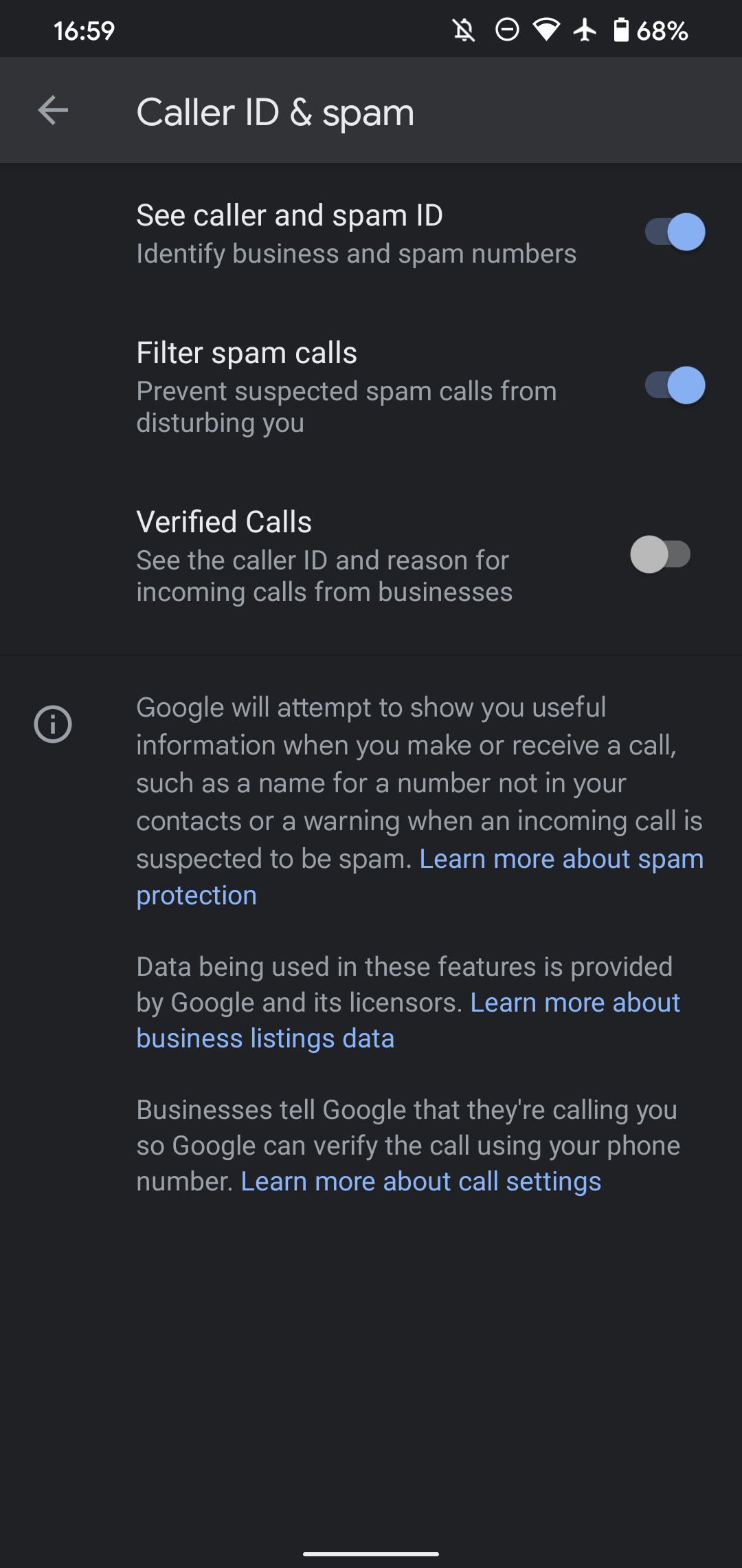 Android Google Phone Block Scams