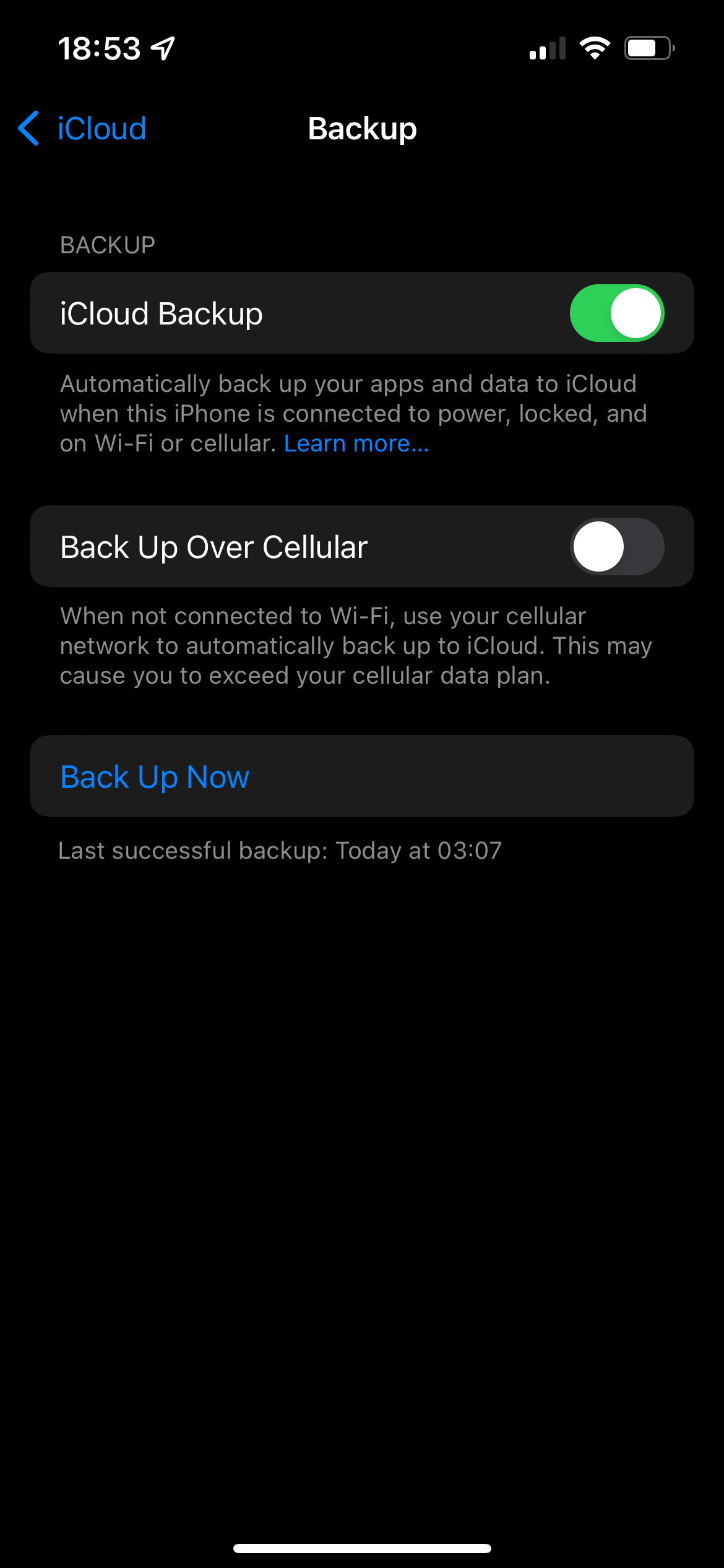 how to backup iphone to icloud from phone