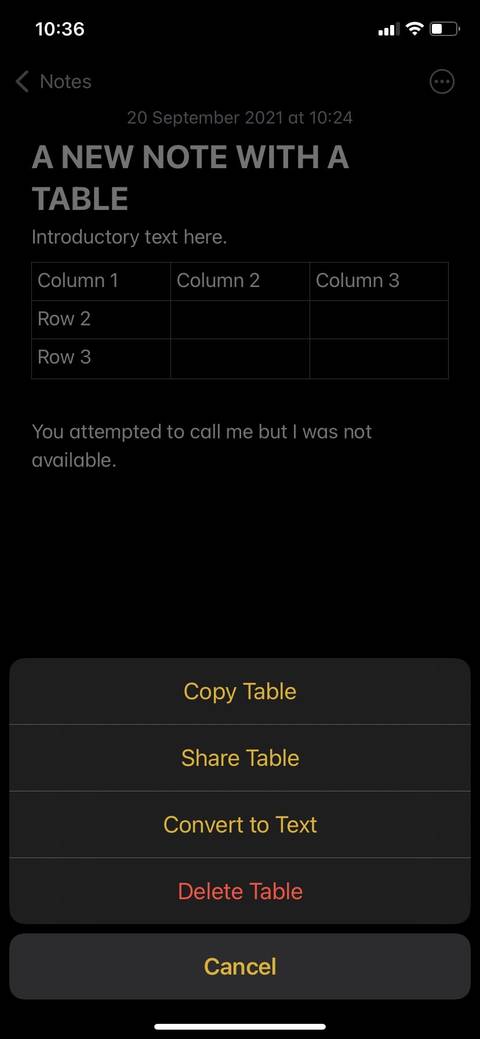 نوت اپل: نحوه ساخت و قالببندی جدول 17 02 convert table to text apple notes.jpg?q=50&fit=crop&w=480&dpr=1