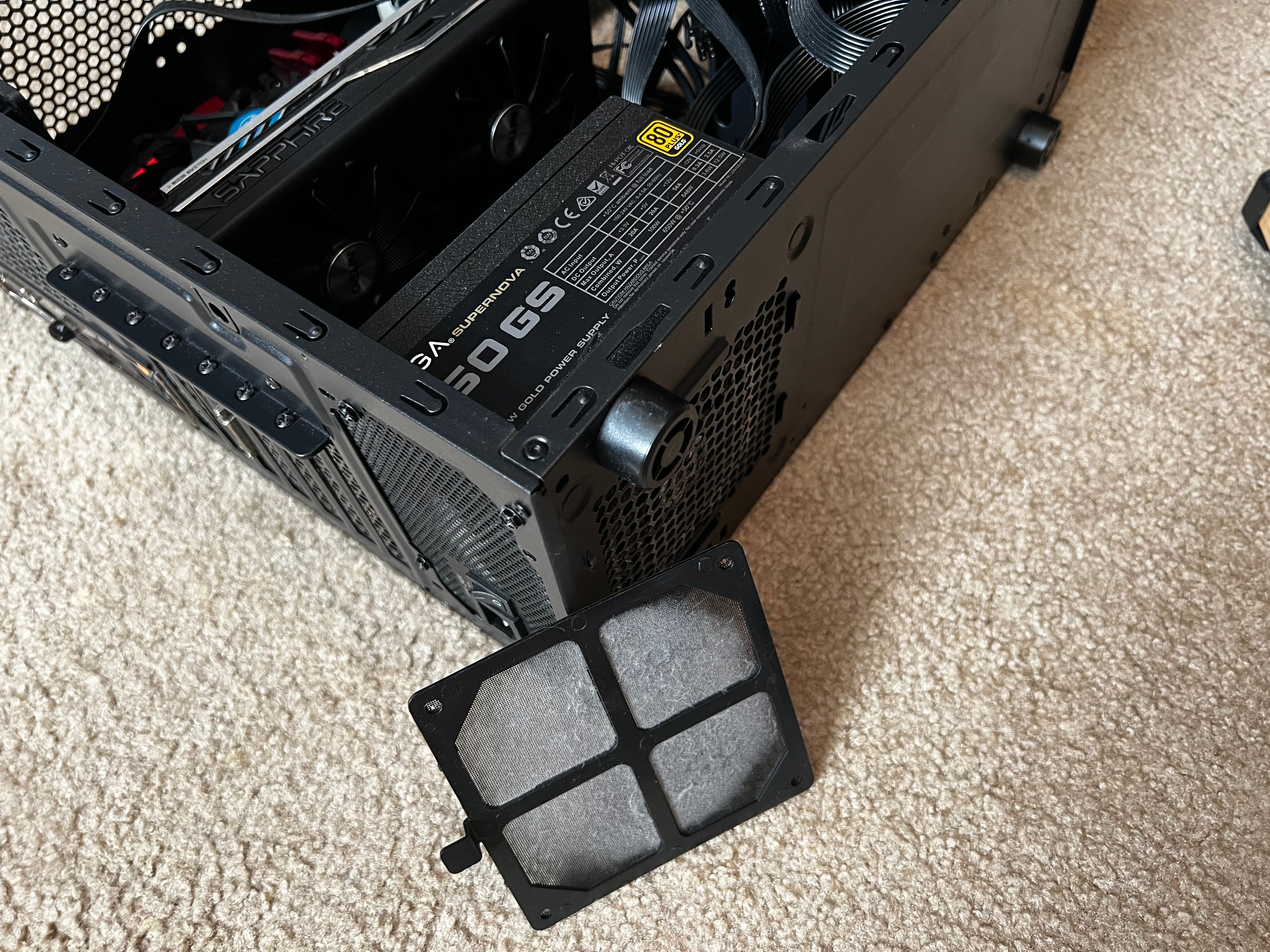 07 PSU Cover Dust - Come pulire il tuo PC desktop
