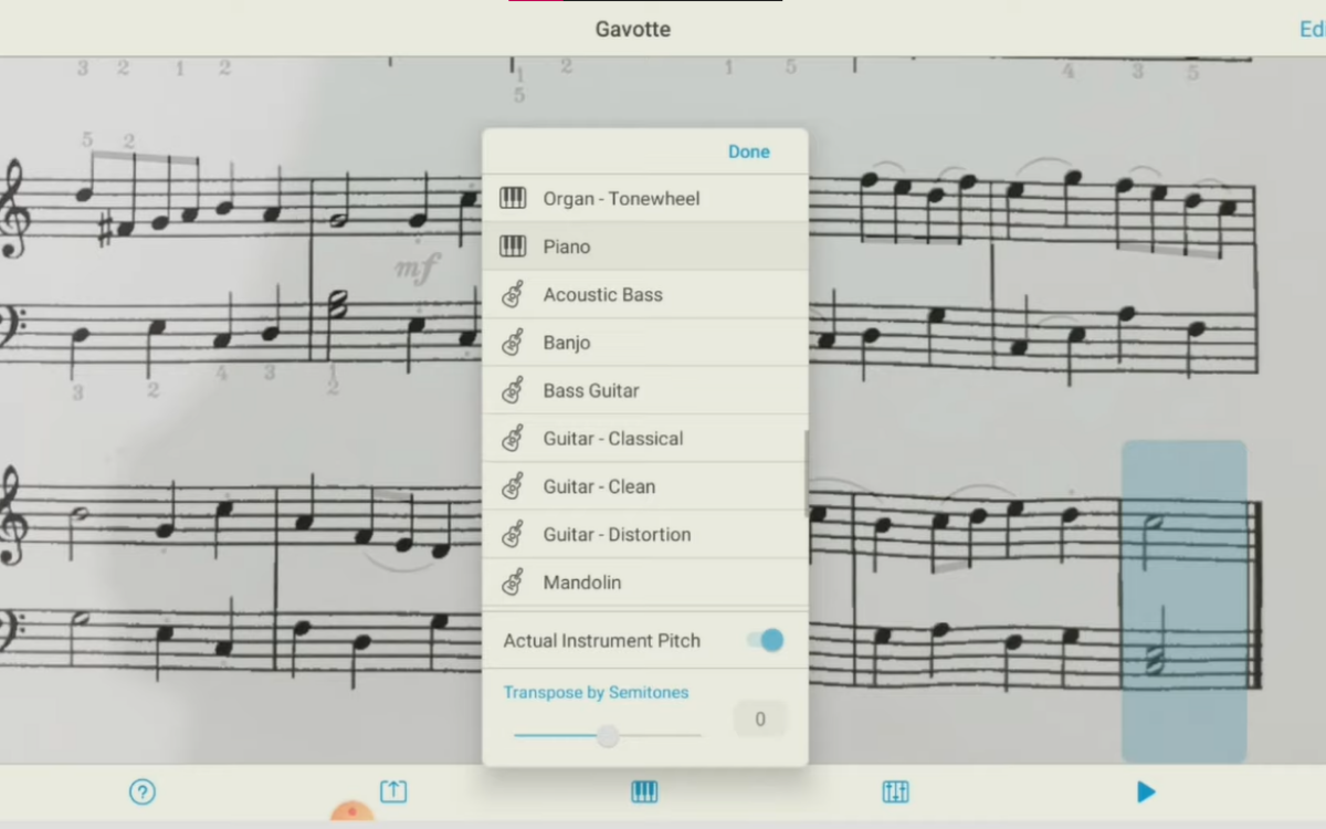 Sheet music scanner