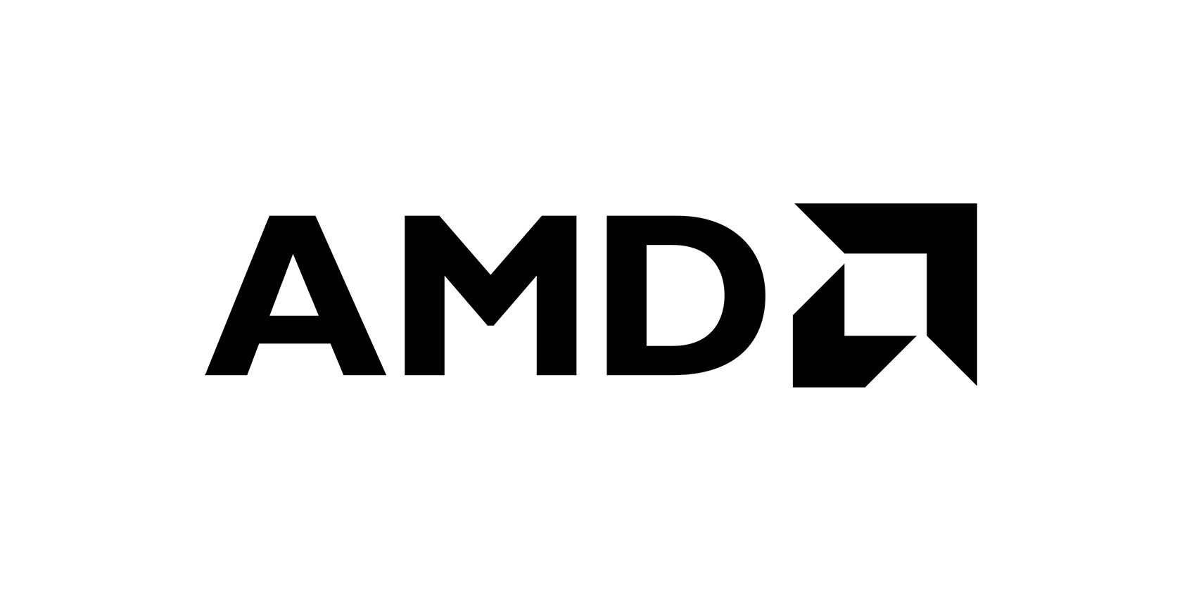 AMD logo on a white background