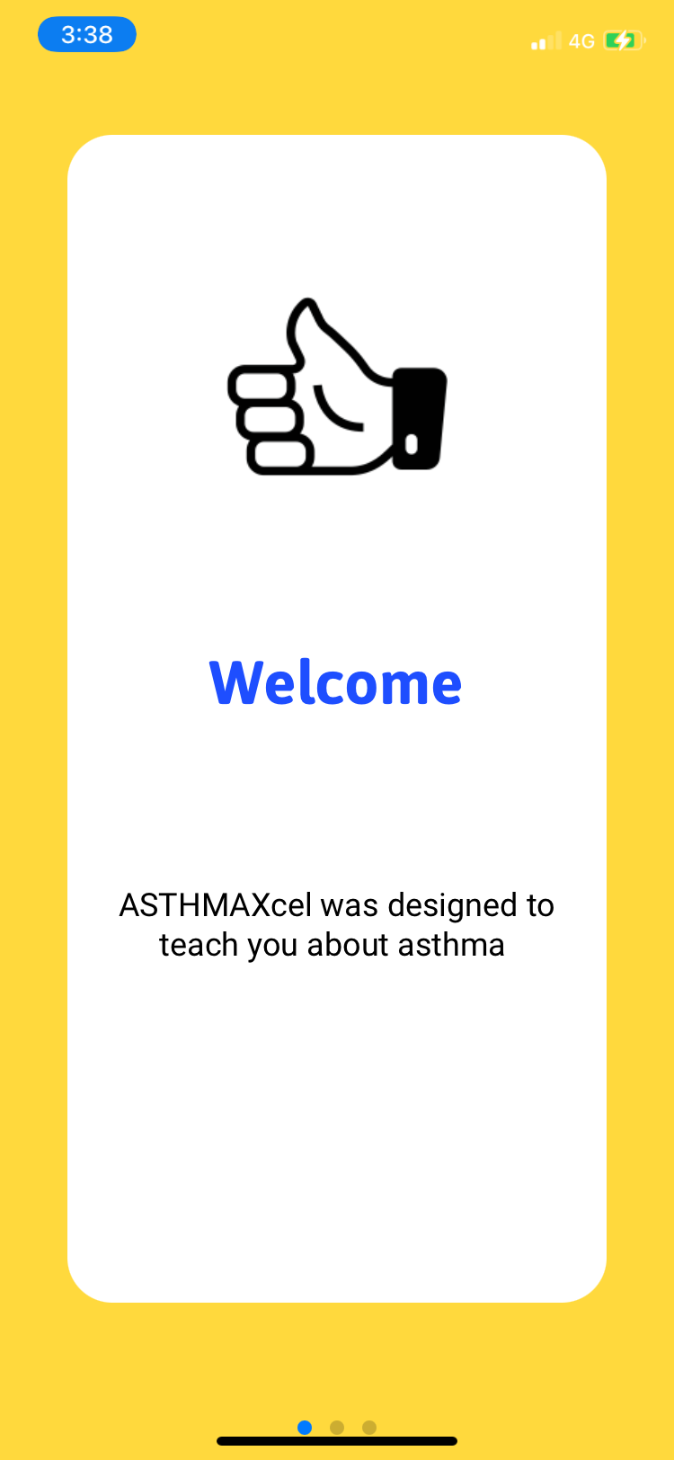 ASTHMAXcel welcome page