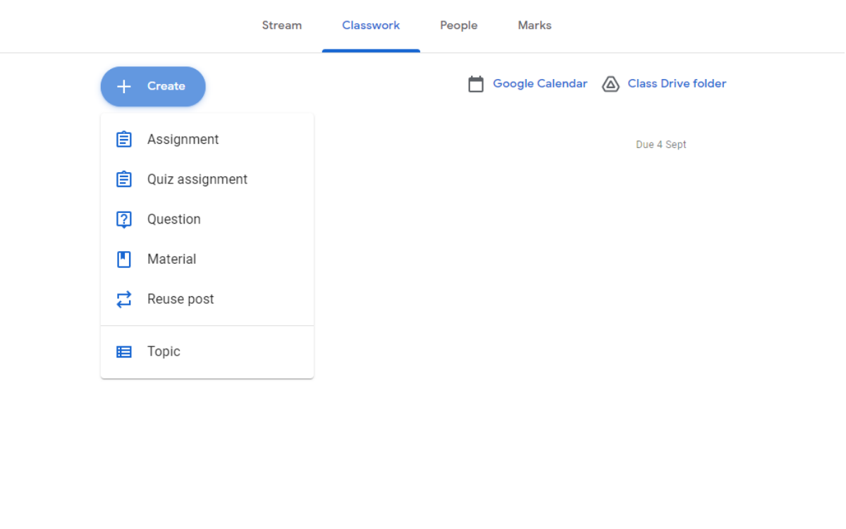  Google Classroom Classwork dashboard