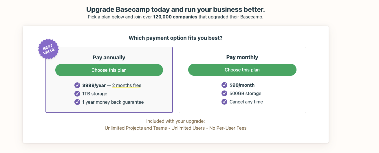 Basecamp Pay Monthly and Annually - Che cos’è Basecamp e come funziona?