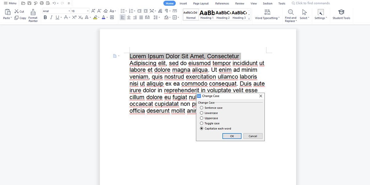 microsoft word find and replace lowercase x with capital
