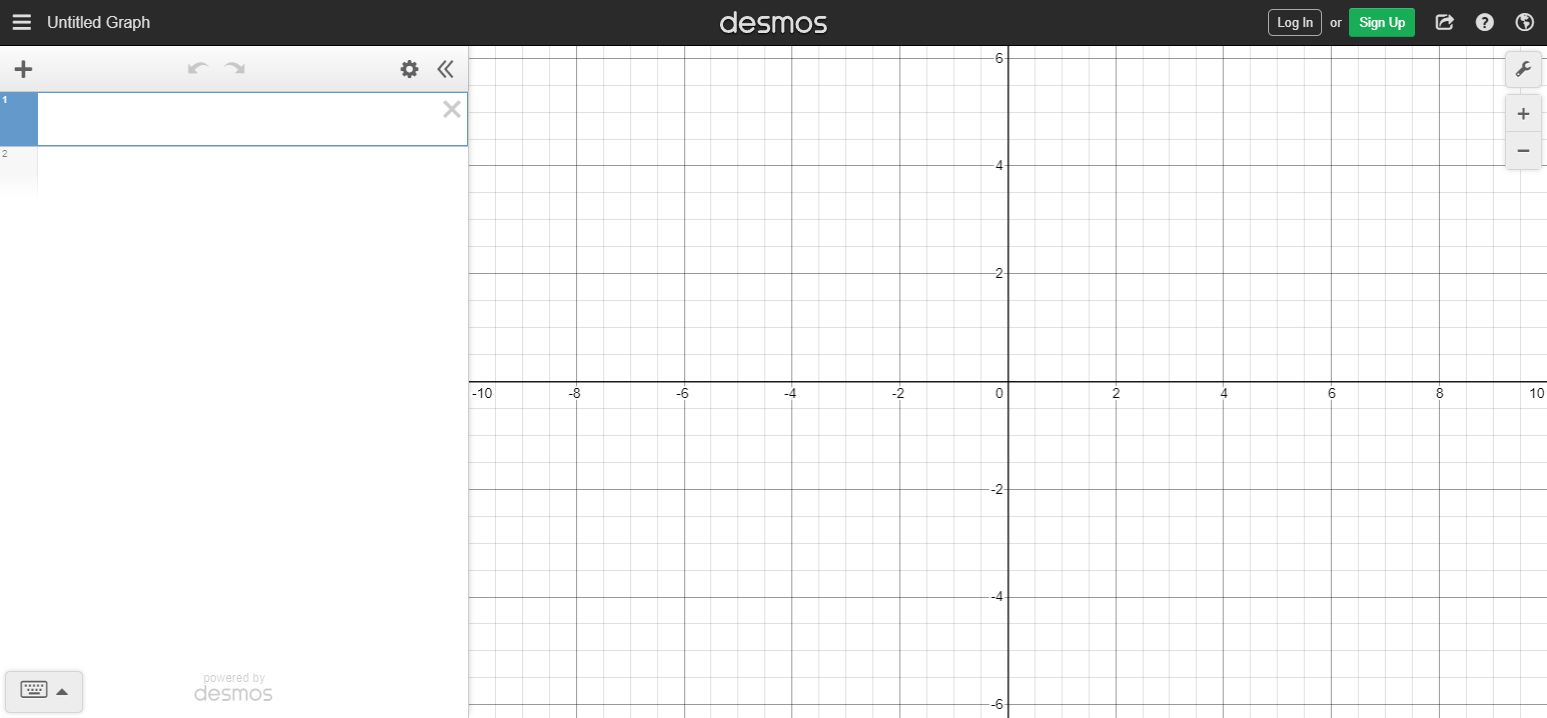 Die 6 besten wissenschaftlichen Online-Rechner - Desmos Graphing Calculator Landing Page Screenshot