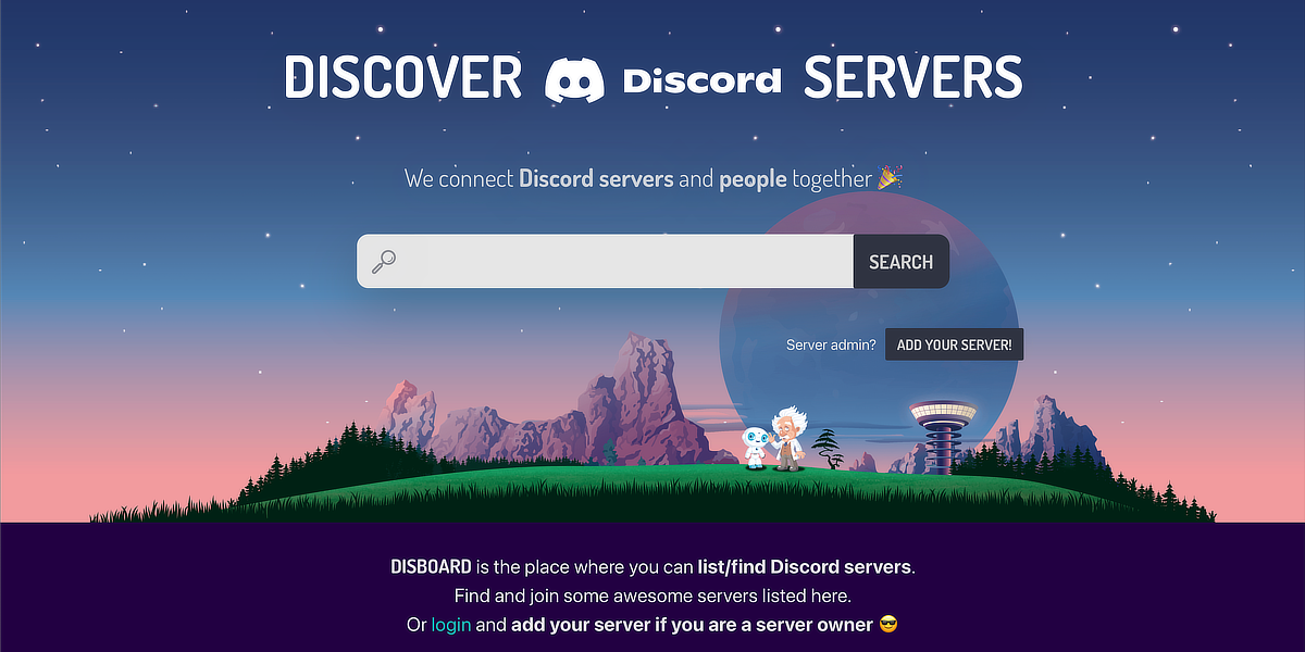 Discover new Discord communities with Disboard.org