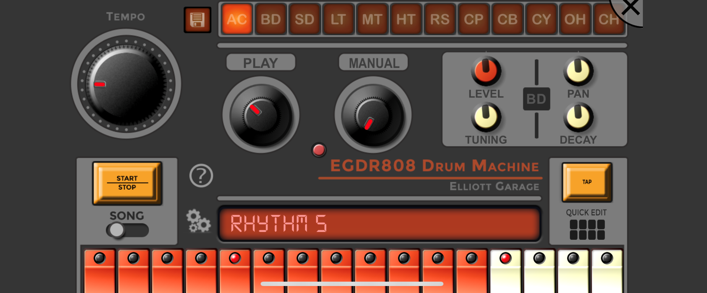 EGDR808 drum app