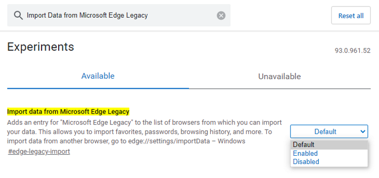 7 Microsoft Edge-Flags, um Ihr Surferlebnis zu verbessern - Edge flags Import Data from Microsoft Edge Legacy