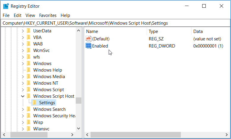 Файл скрипта windows. Windows based script host. WSH-6.