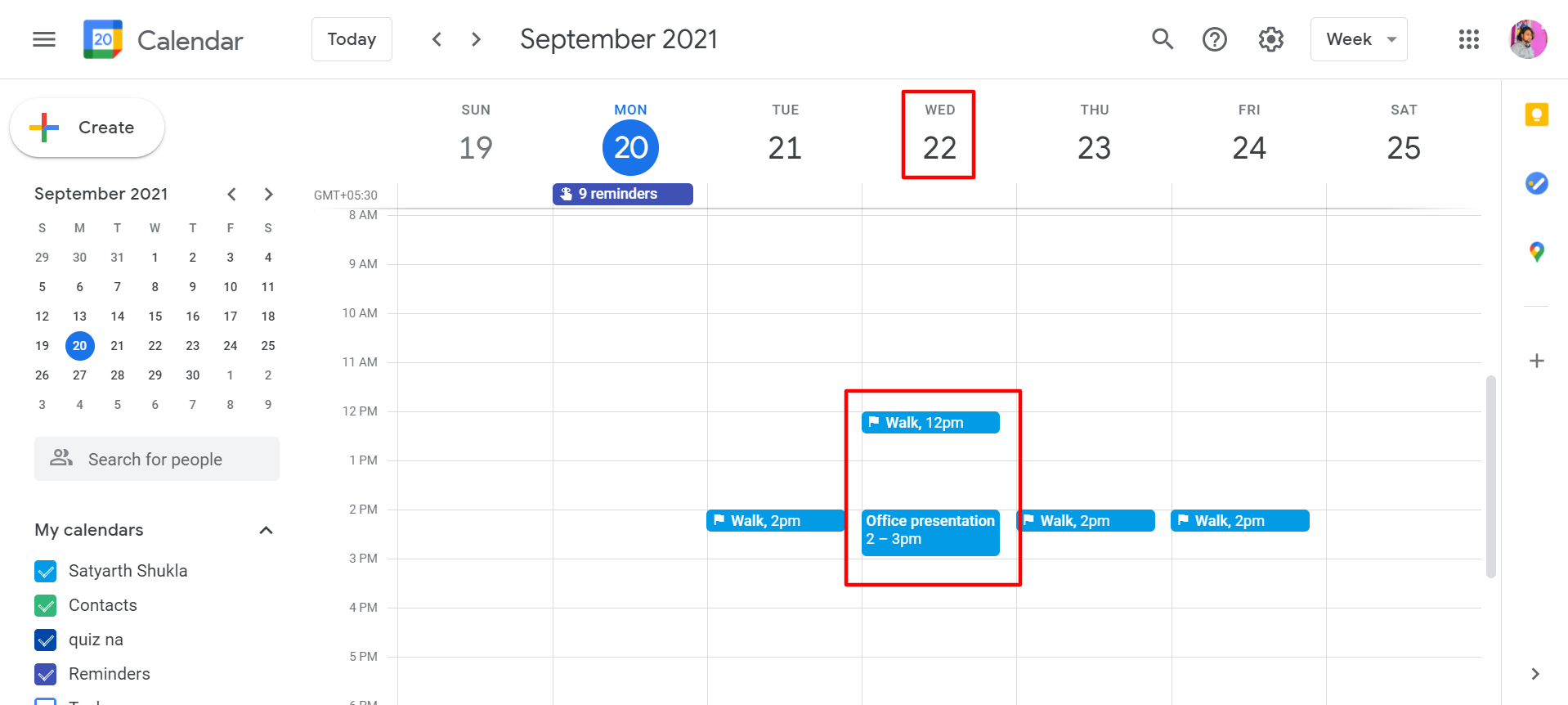 So erstellen und bearbeiten Sie Ziele in Google Kalender - Google Calendar Desktop