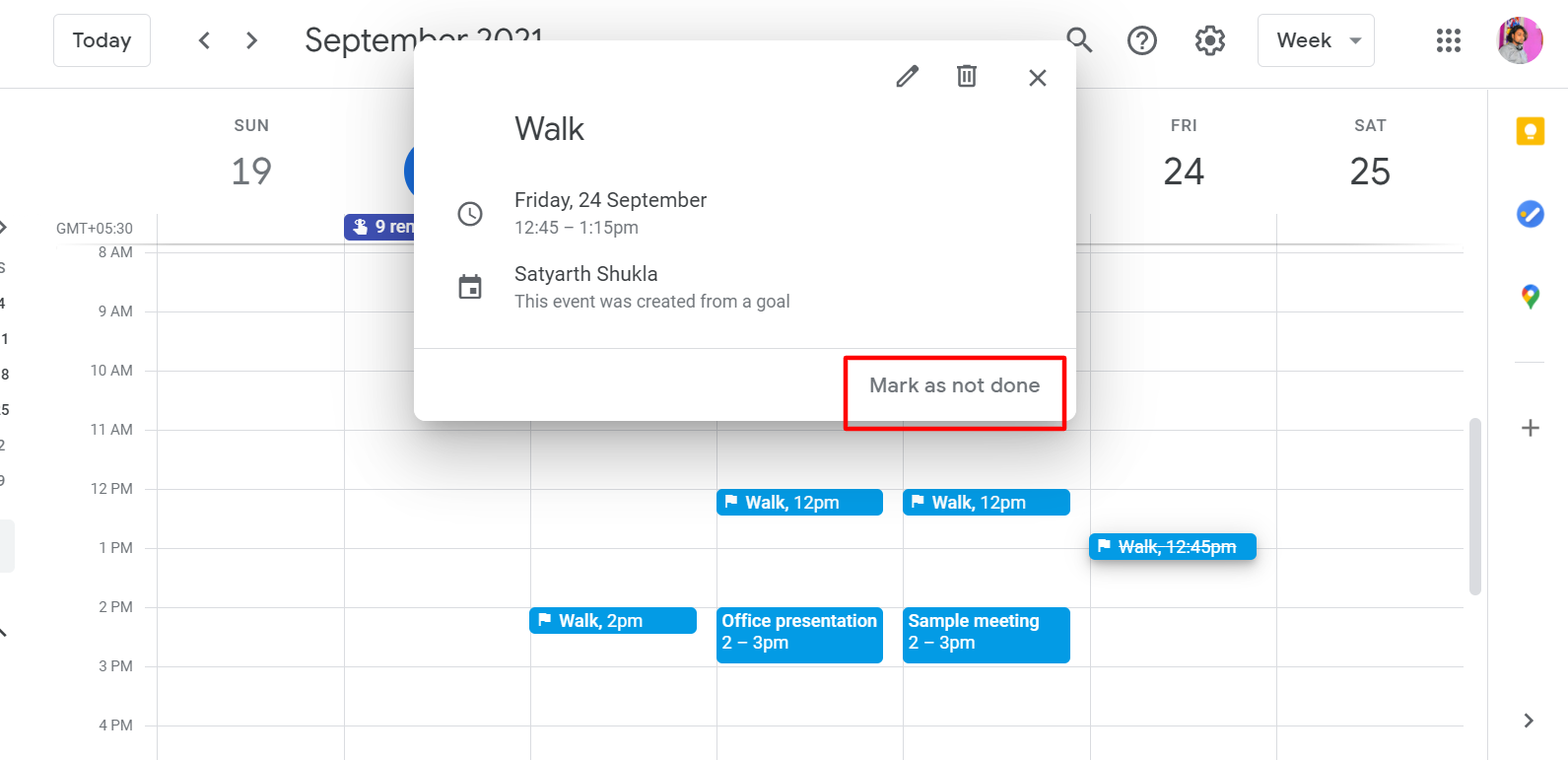 How to Create and Edit Goals in Google Calendar