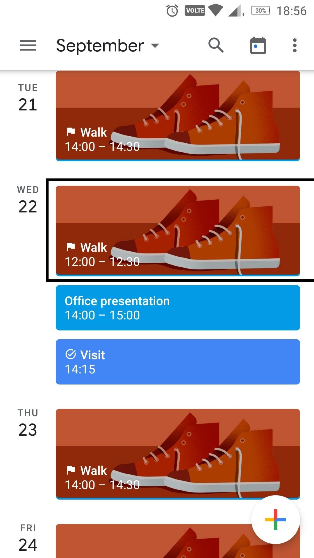 Track your progress on Google Calendar
