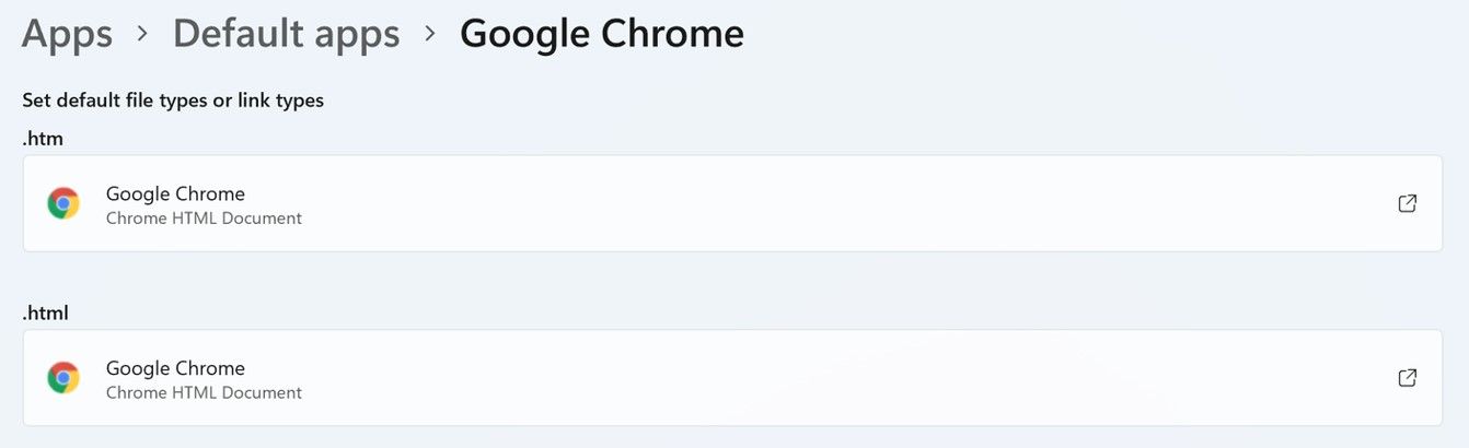 Google Chrome- default web browser 