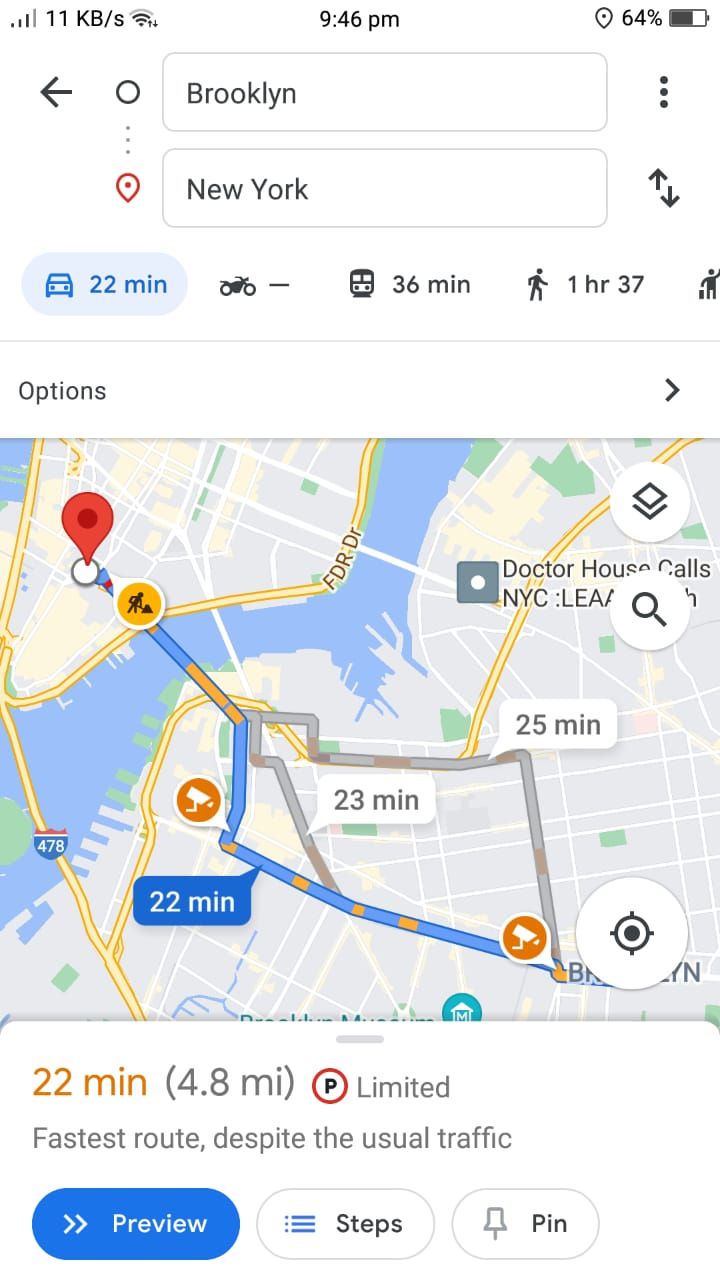 Google Maps - Directions Overview