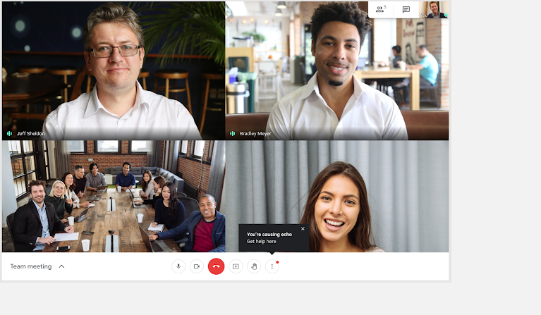 7 neue Google Workspace-Funktionen, die es im Jahr 2021 wert sind, ausprobiert zu werden - Google Meet Echo Detection Alert 1