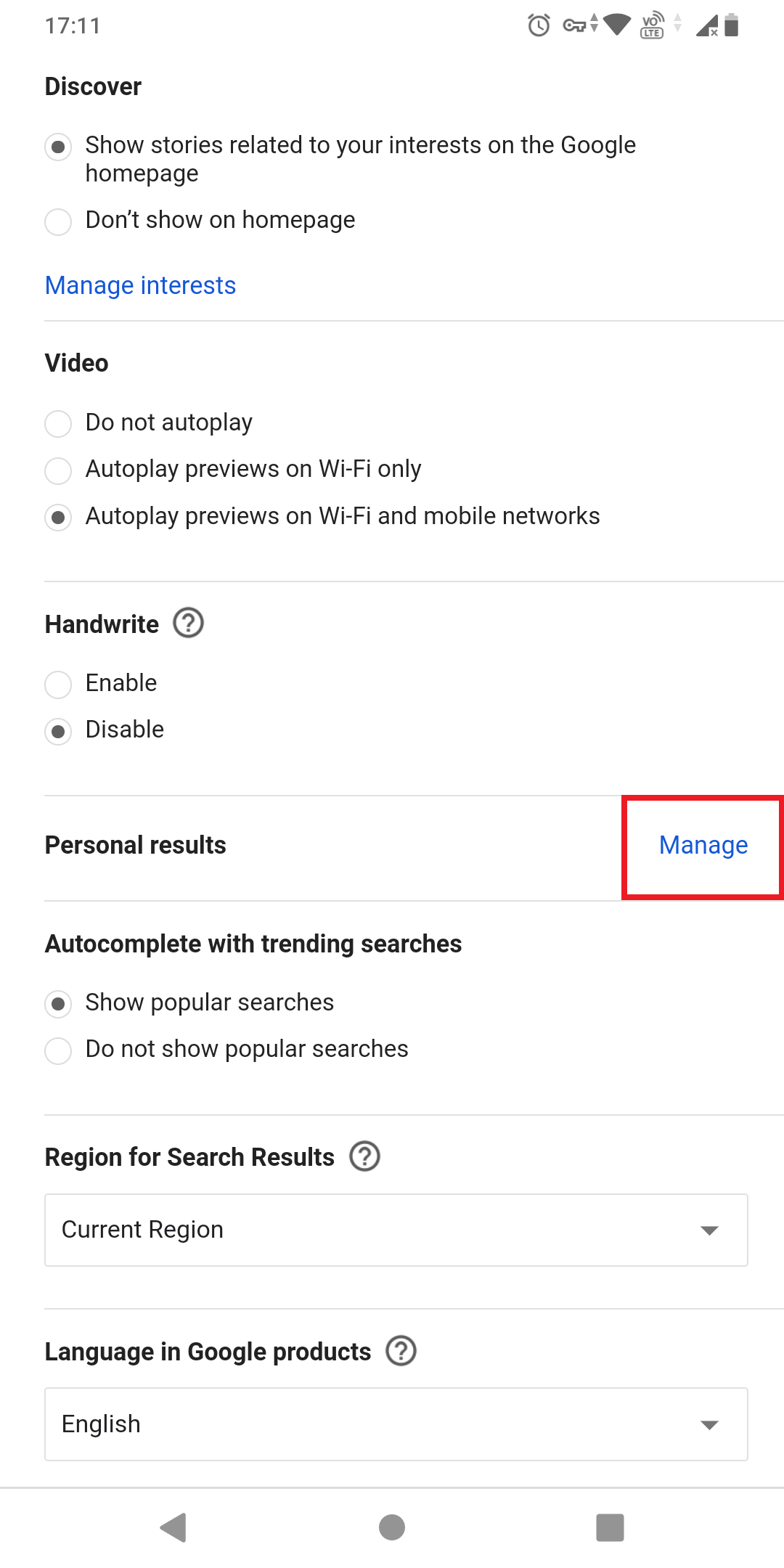 Google-search-settings