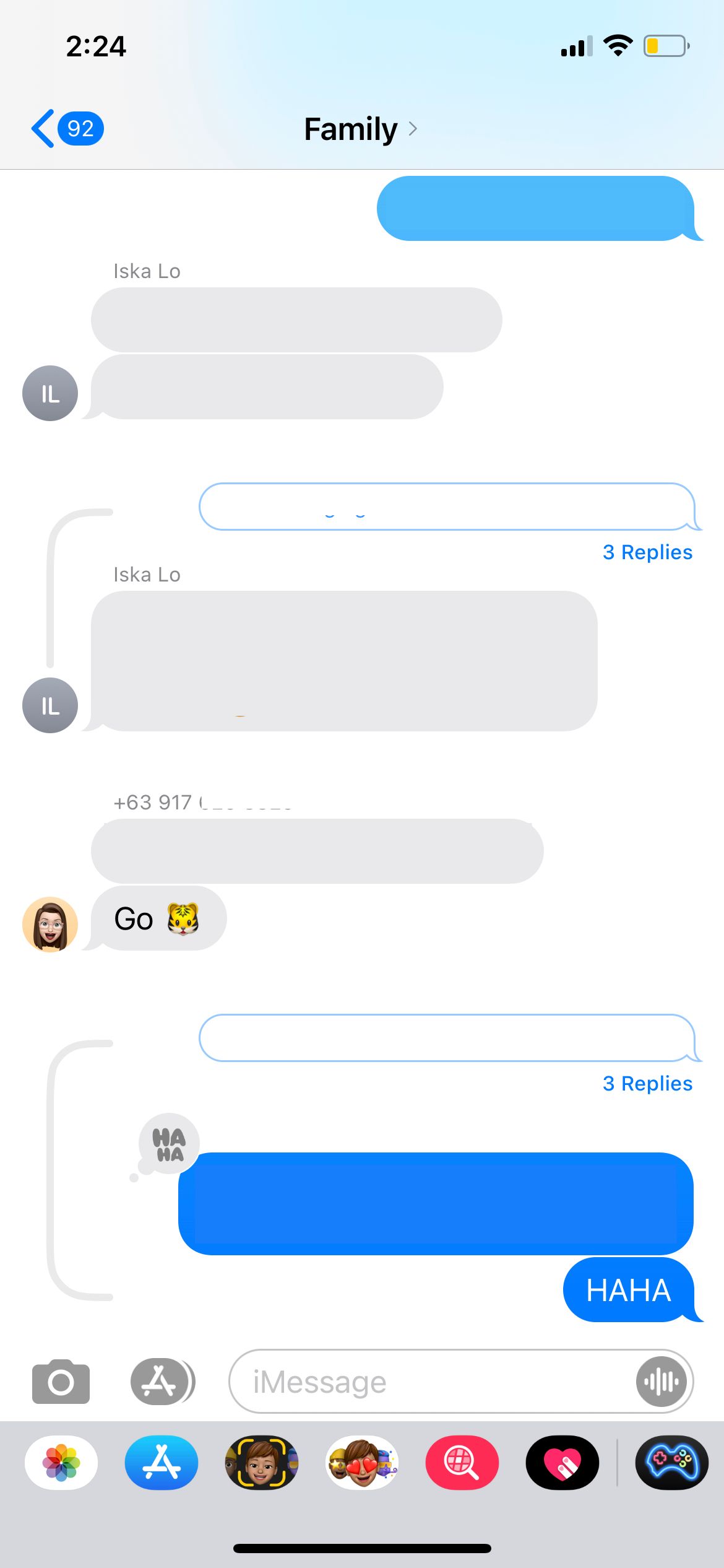 Group Convo on iMessage