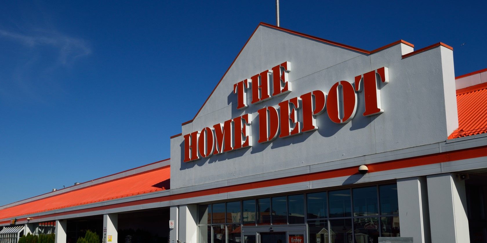 View of Home Depot store from outside