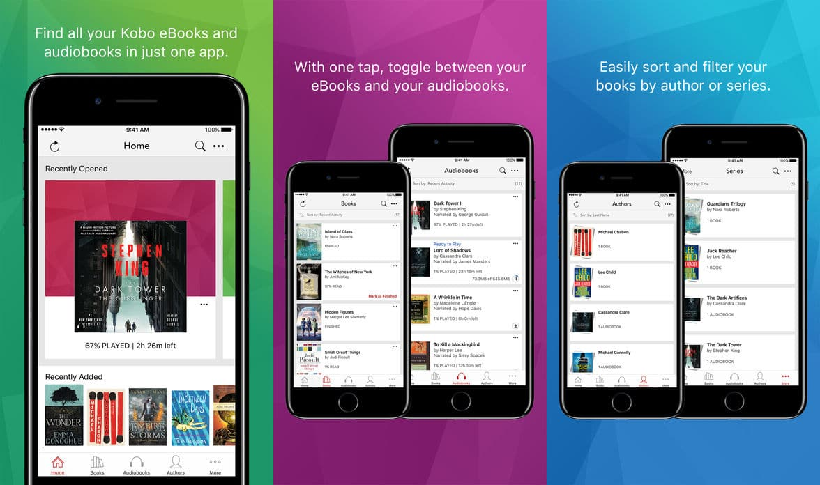 Kobo Books iphone ipad - Le 6 migliori app di audiolibri per iPhone e iPad