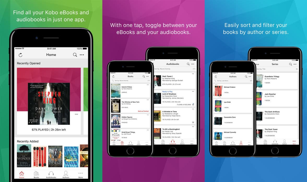 Kobo Books on iPhone and iPad banner