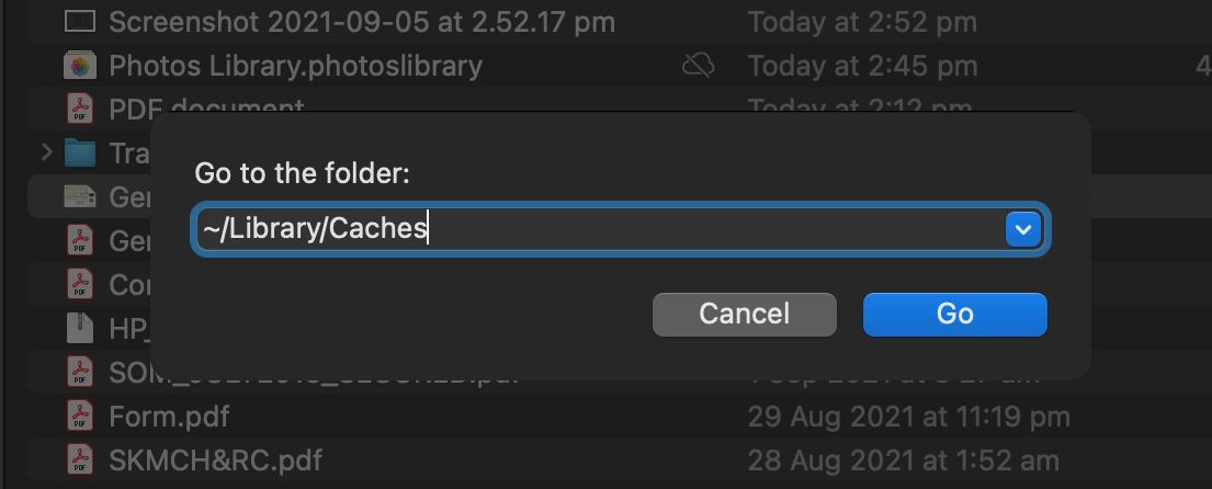 Cache Folder Address in macOS
