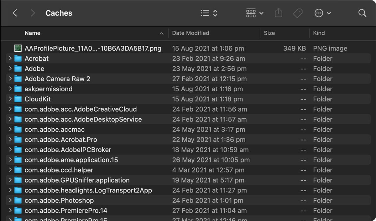 The Cache Folder in macOS