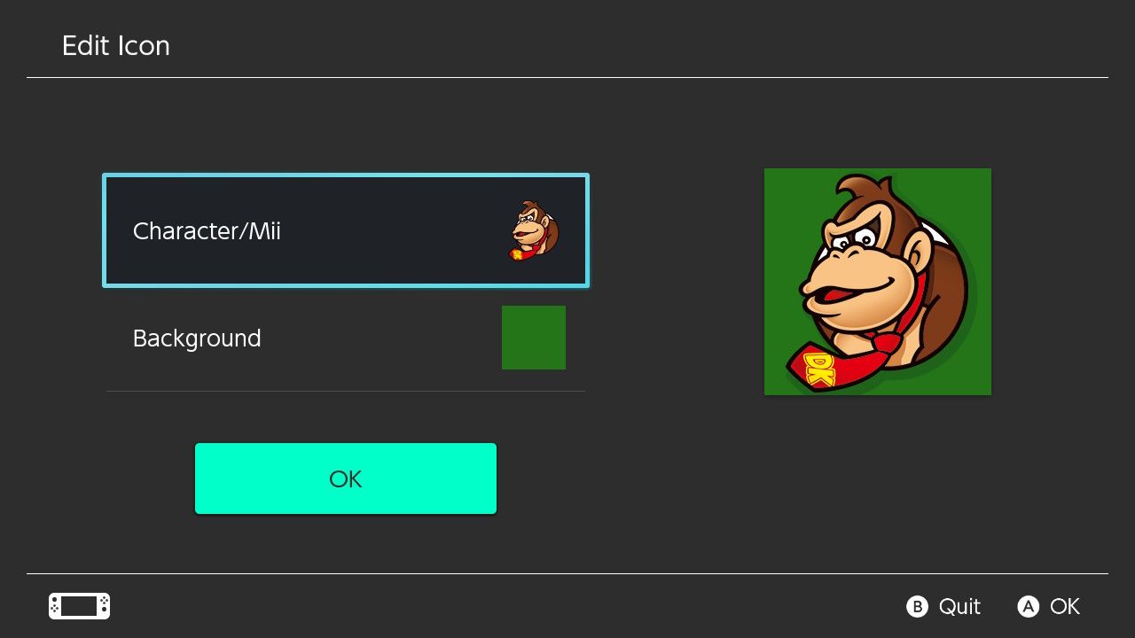 Nintendo Switch Change Profile Icon