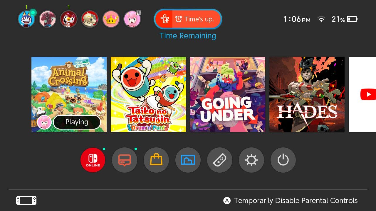 Nintendo Switch Time's Up Button