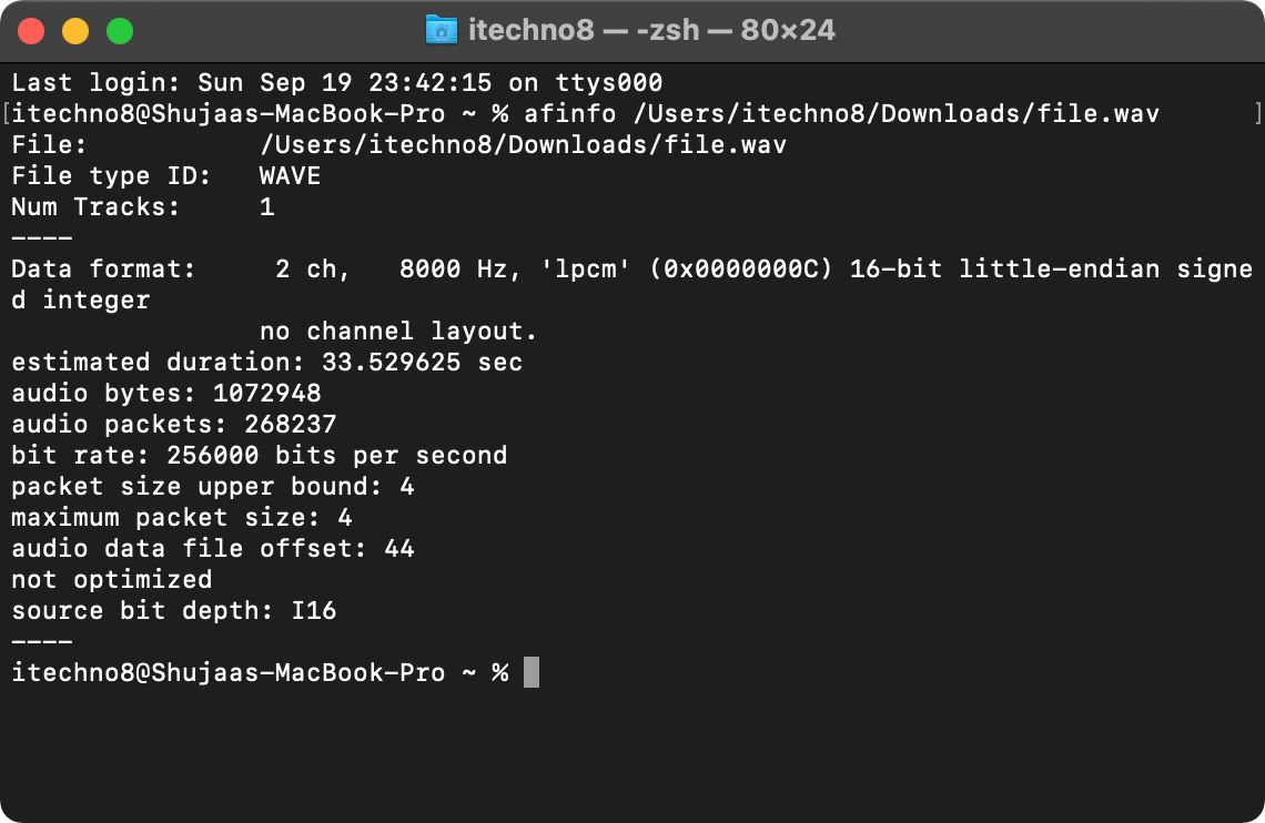 File Information in Terminal