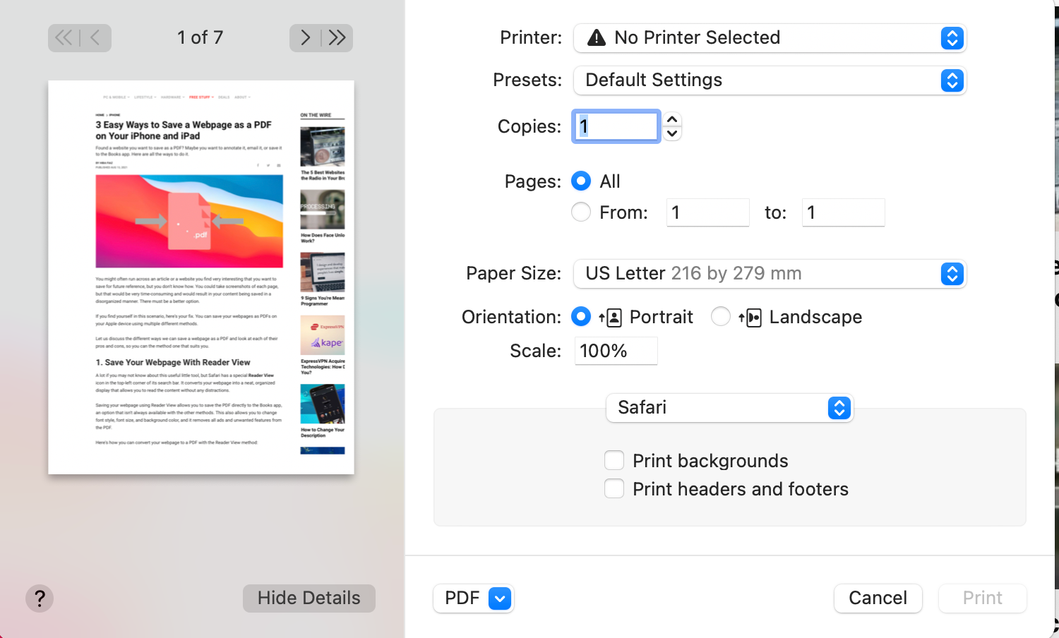3 Easy Ways To Save A Webpage As A Pdf Using Safari On A Mac 3 Easy Ways To Save A Webpage As A Pdf Using Safari On A Mac