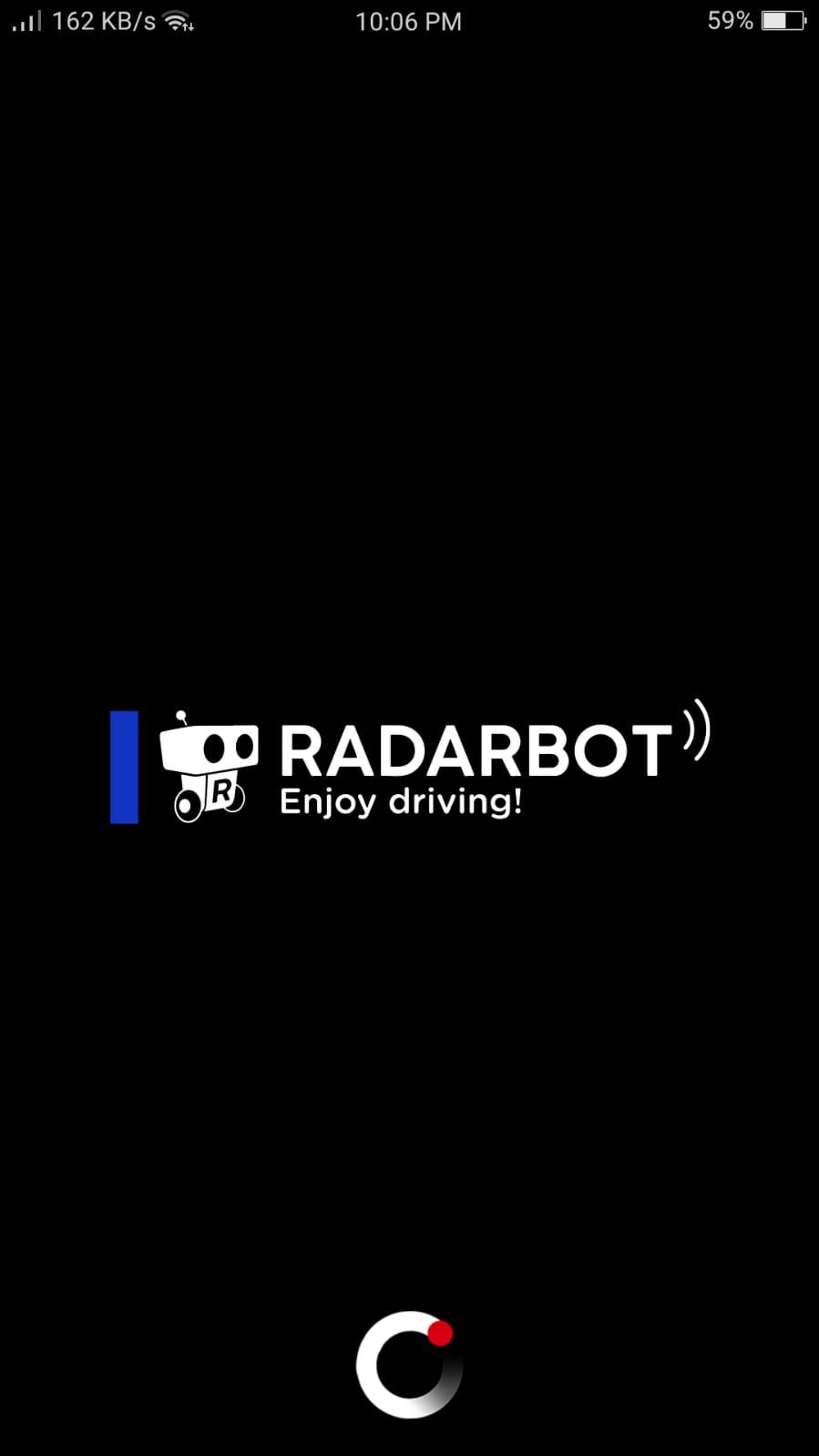RadarBot - Welcome Screen
