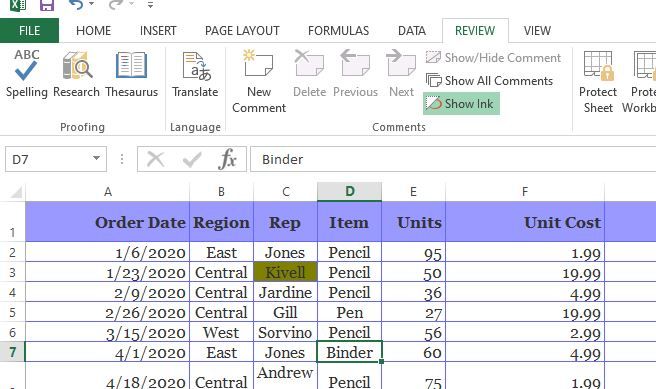 Research 1 - Come eseguire il controllo ortografico e grammaticale in Excel