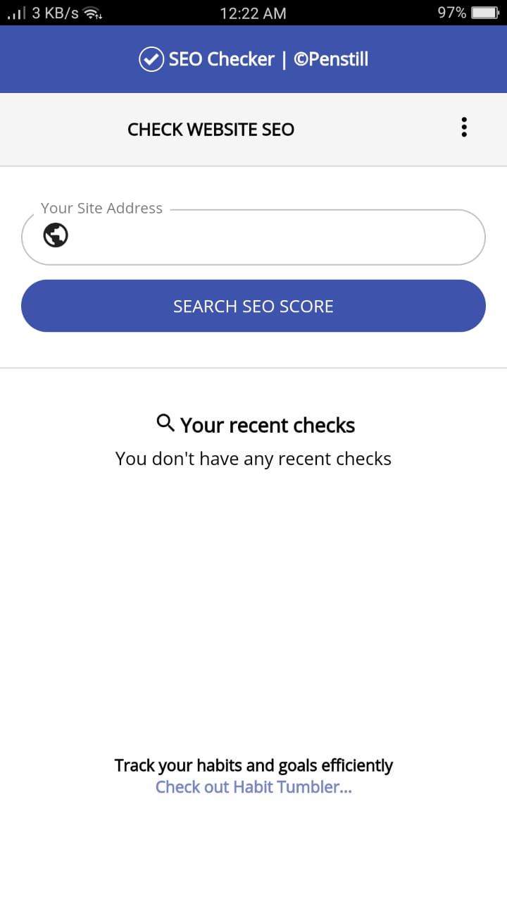 SEO Checker App - Home Page