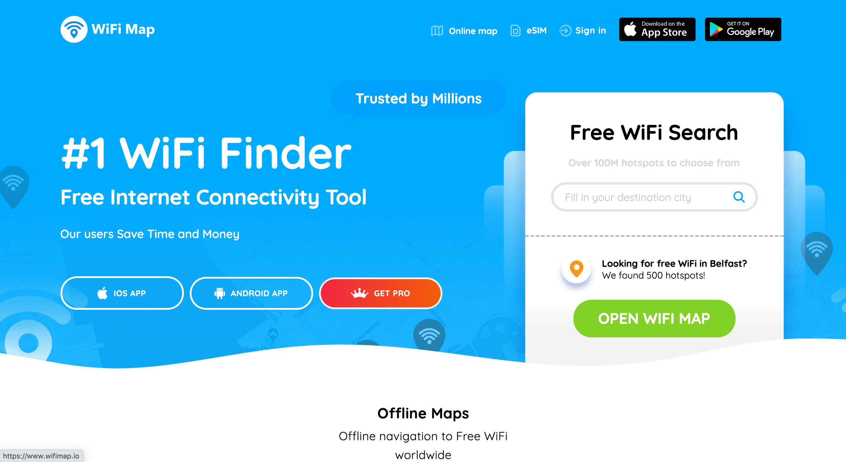 Find Free wifi using free wifi finder