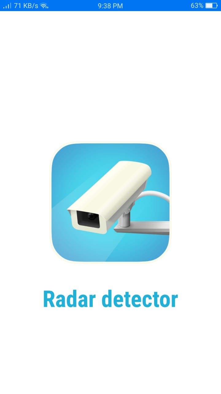 Speed Camera Radar - Welcome Screen