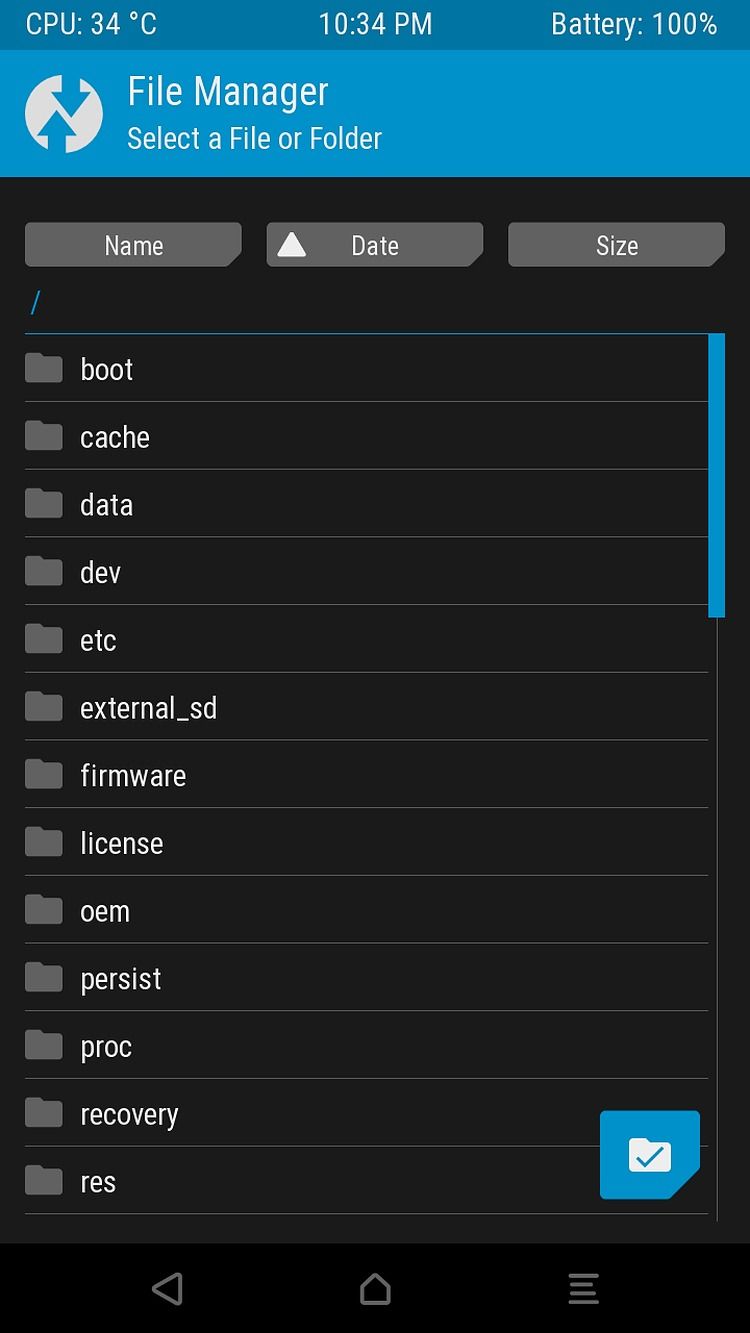 TWRP File Manager