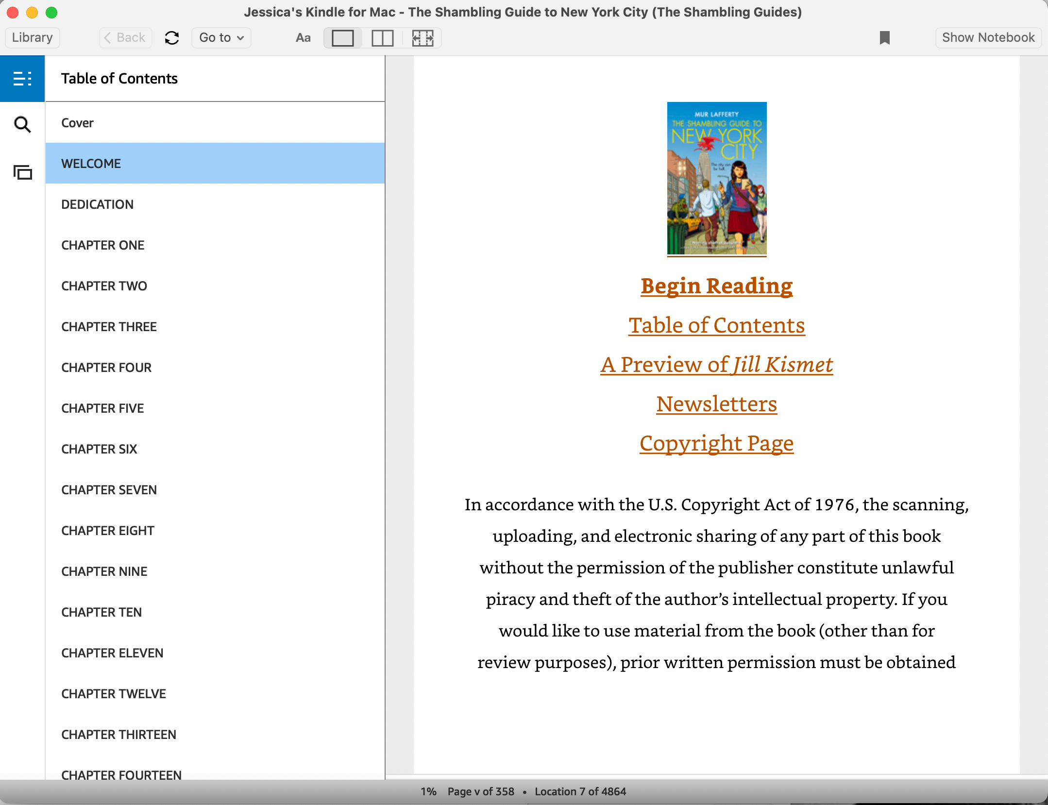 kindle mac app color of pages