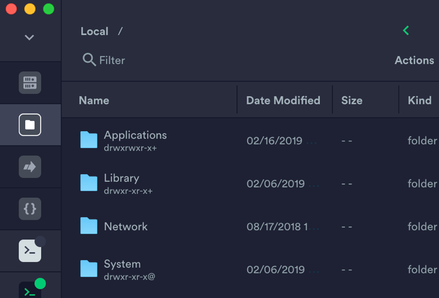 Termius GUI view - I 5 migliori client SSH per Mac