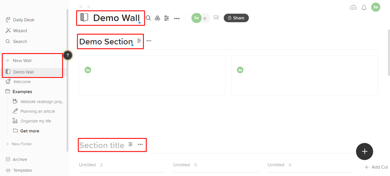 6 Funktionen der Walling App zum visuellen Anordnen von Aufgaben - Walling Wall and Sections 1