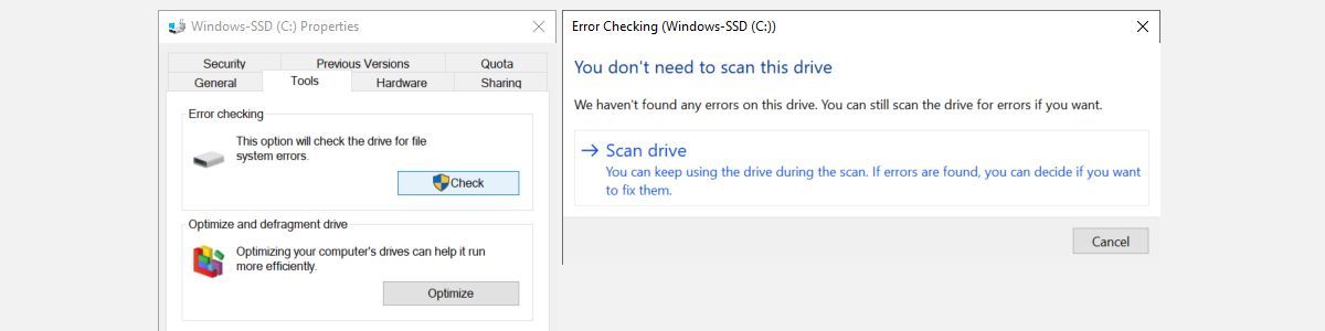 Windows Chkdsk - Come risolvere l’errore di aggiornamento di Windows 0x80070057