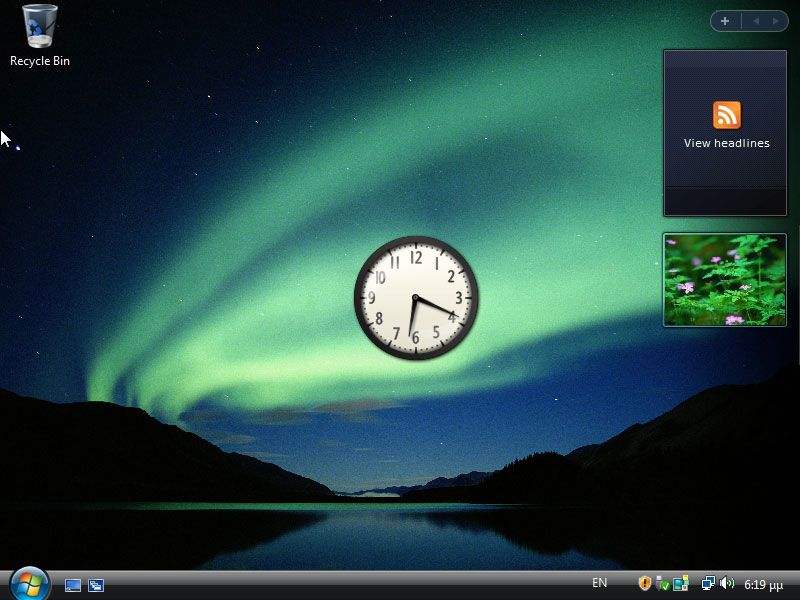 Moving around widgets on Windows Vista's desktop